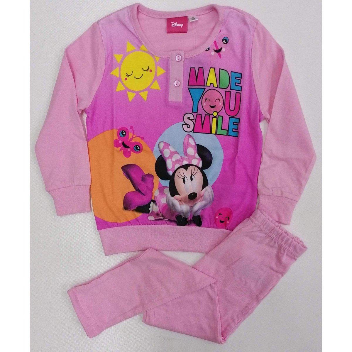 Pigiama cotone Minnie bambina Disney 1389 - Caos Intimo Donna - Uomo - Bambini - Casa - Disney