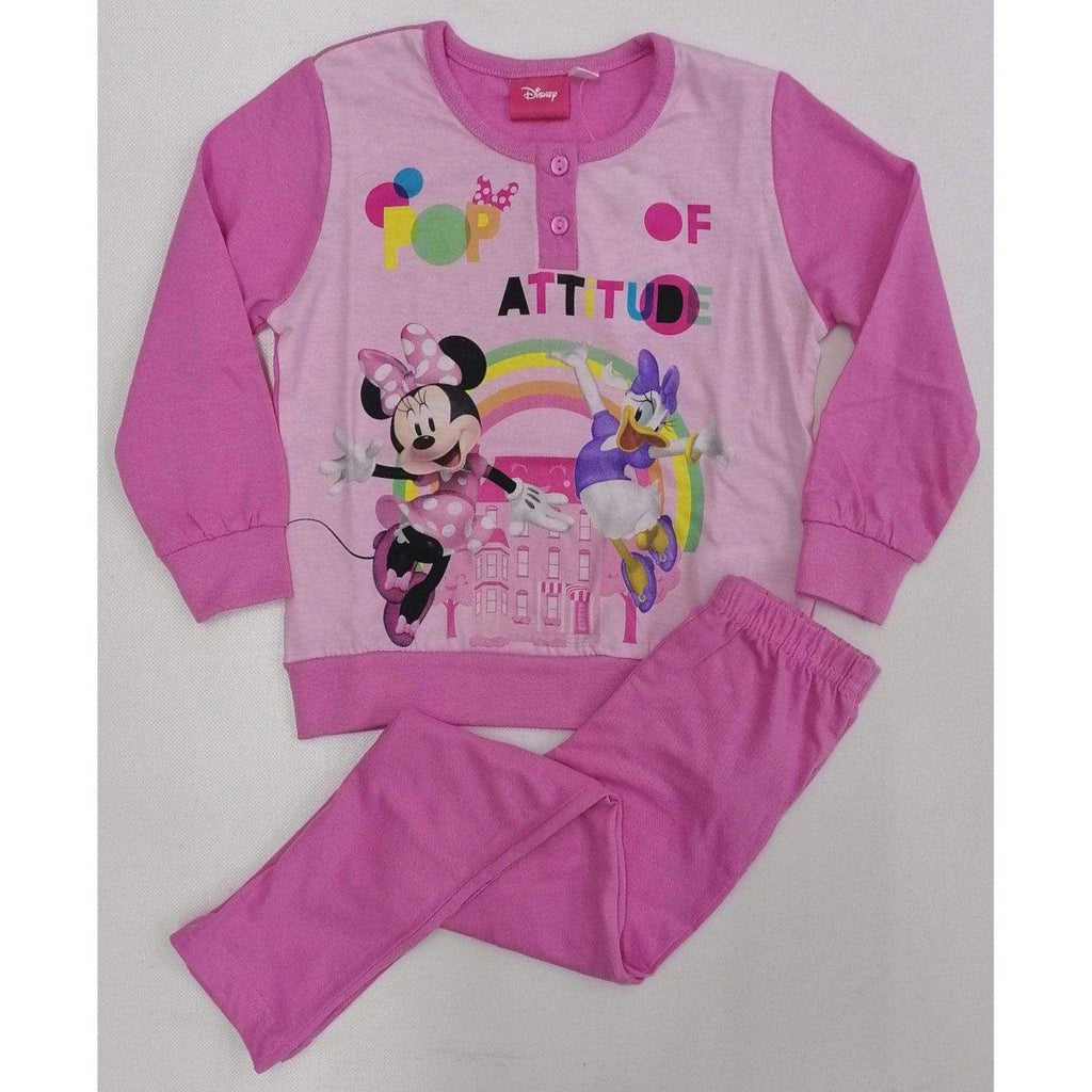 Pigiama cotone Minnie bambina Disney 1389 - Caos Intimo Donna - Uomo - Bambini - Casa - Disney