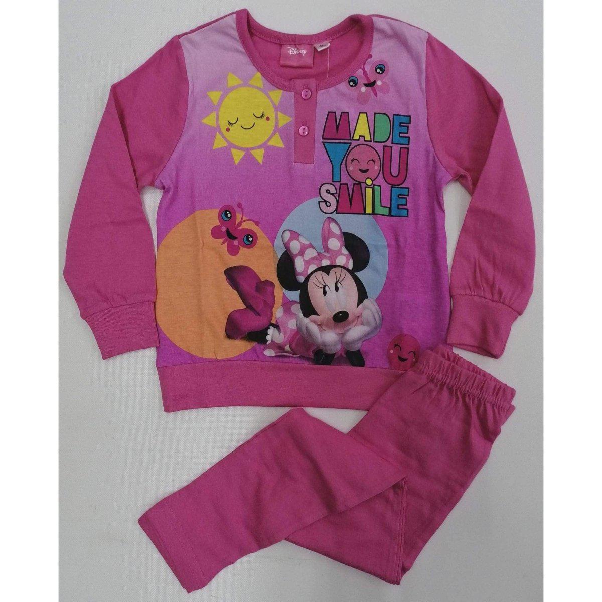 Pigiama cotone Minnie bambina Disney 1389 - Caos Intimo Donna - Uomo - Bambini - Casa - Disney