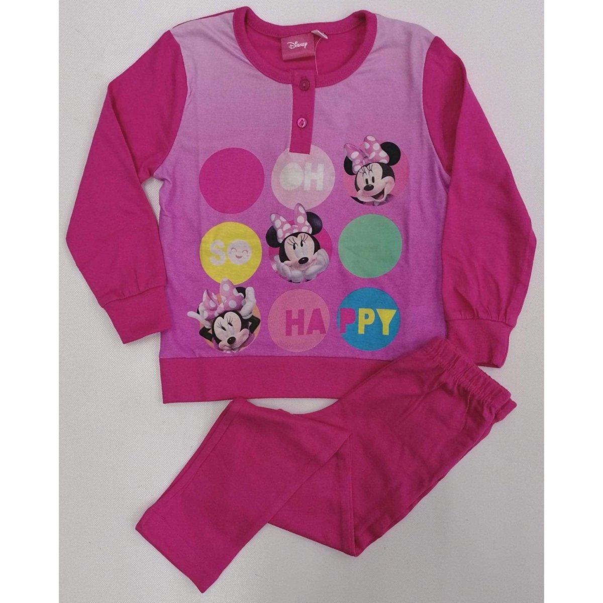 Pigiama cotone Minnie bambina Disney 1389 - Caos Intimo Donna - Uomo - Bambini - Casa - Disney