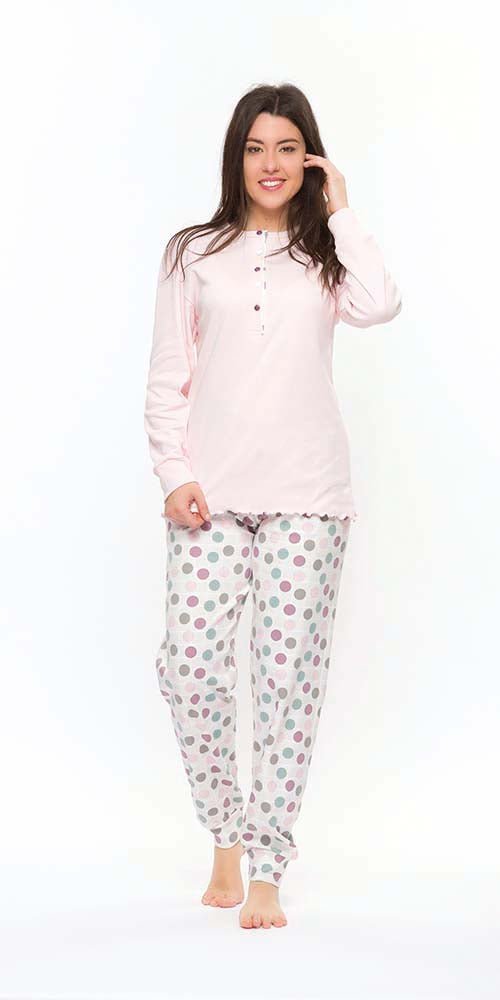 Pigiama donna serafino invernale interlock Gary S50051 - Caos Intimo Donna - Uomo - Bambini - Casa - Gary