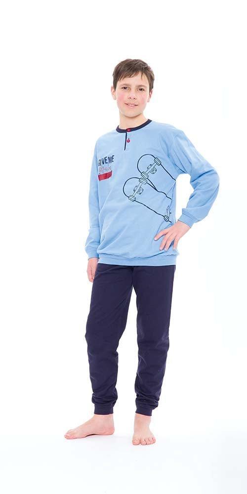 Pigiama felpato ragazzo Gary S40033 - Caos Intimo Donna - Uomo - Bambini - Casa - Gary