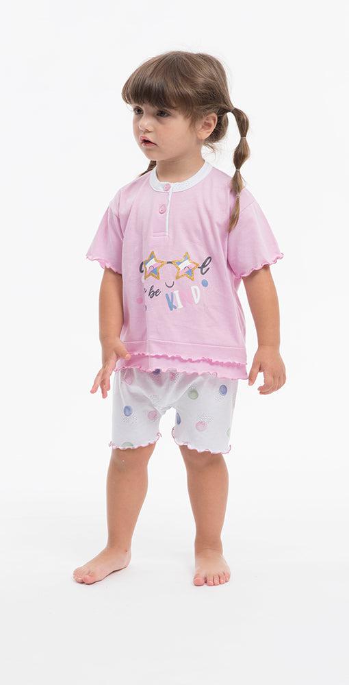 Pigiama Gary neonata manica corta puro cotone jersey P15021 - Caos Intimo Donna - Uomo - Bambini - Casa - Gary