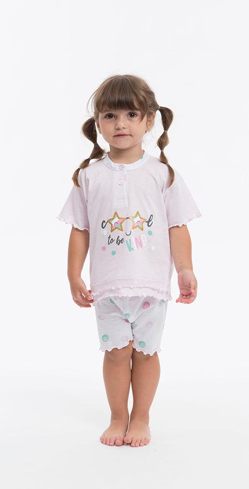 Pigiama Gary neonata manica corta puro cotone jersey P15021 - Caos Intimo Donna - Uomo - Bambini - Casa - Gary