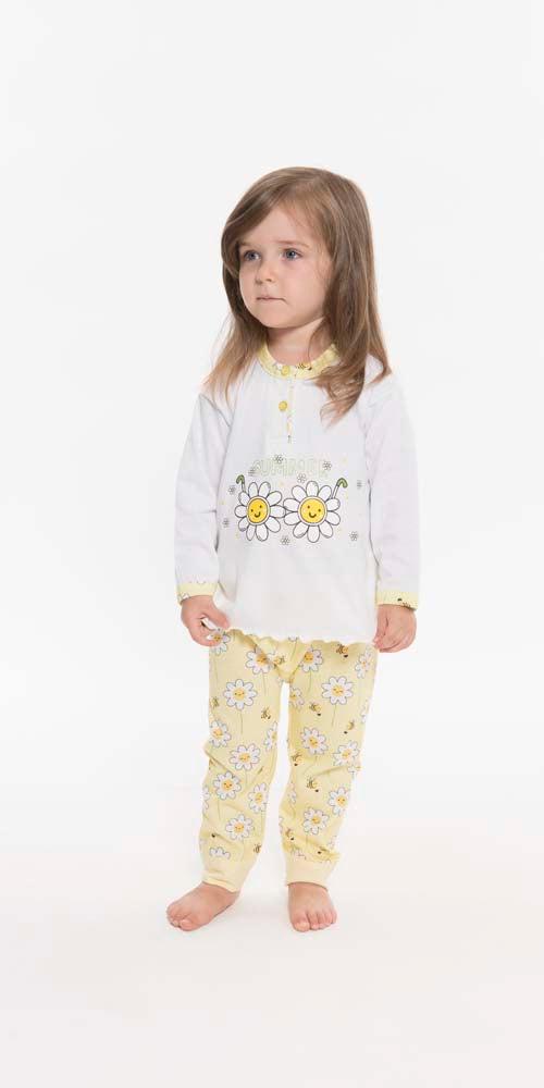 Pigiama Gary neonata manica lunga puro cotone jersey bambina R10003 - Caos Intimo Donna - Uomo - Bambini - Casa - Gary