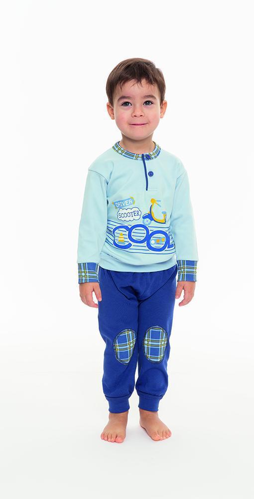 Pigiama Gary neonato interlock 2 bottoni N10012 - Caos Intimo Donna - Uomo - Bambini - Casa - Gary