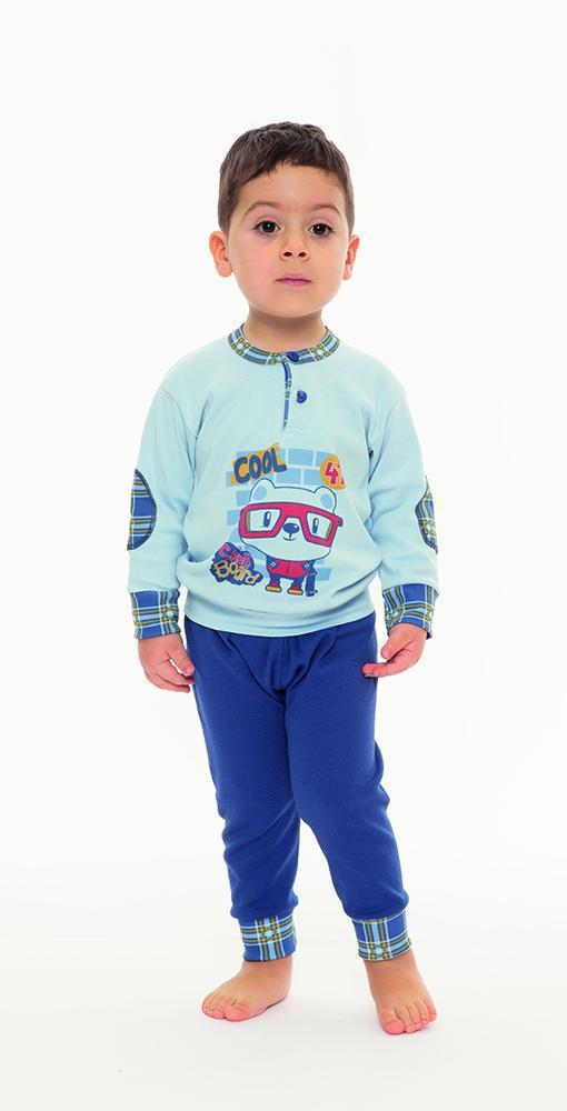 Pigiama Gary neonato interlock 2 bottoni N10015 - Caos Intimo Donna - Uomo - Bambini - Casa - Gary