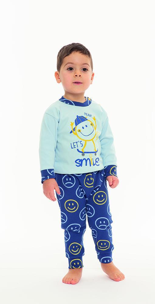 Pigiama Gary neonato interlock apertura spalla N10013 - Caos Intimo Donna - Uomo - Bambini - Casa - Gary