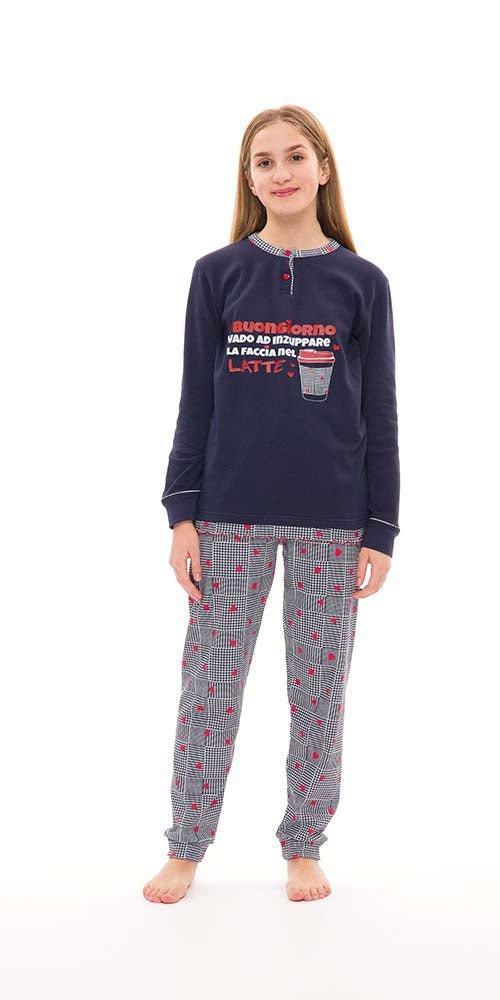 Pigiama interlock ragazza Gary S40002 - Caos Intimo Donna - Uomo - Bambini - Casa - Gary