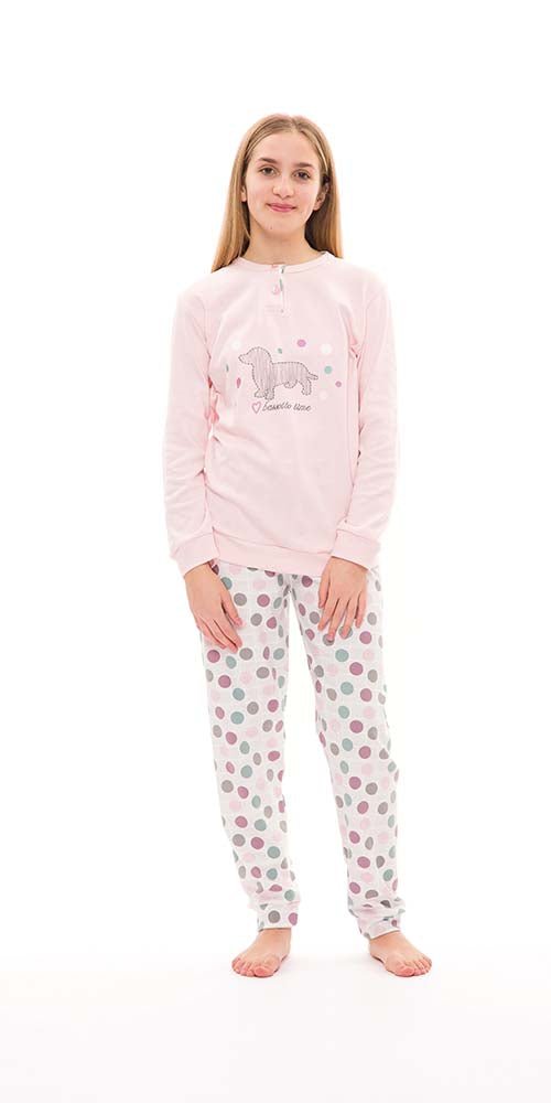 Pigiama interlock ragazza Gary S40006 - Caos Intimo Donna - Uomo - Bambini - Casa - Gary