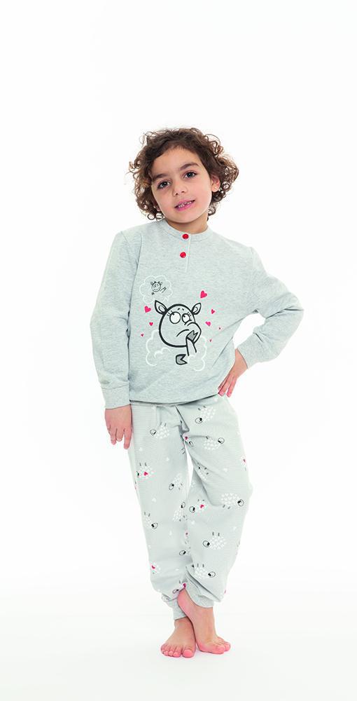Pigiama invernale bambina cotone felpato Gary N20038 - Caos Intimo Donna - Uomo - Bambini - Casa - Gary