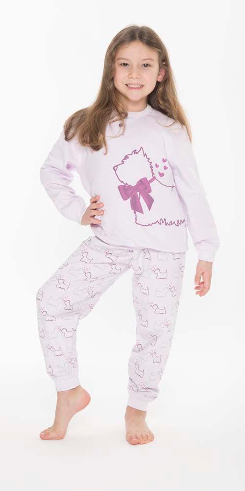 Pigiama invernale bambina cotone felpato Gary Q20039 - Caos Intimo Donna - Uomo - Bambini - Casa - Gary