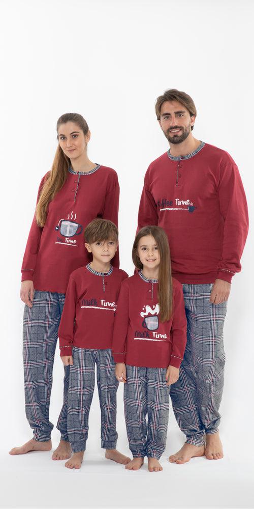 Pigiama invernale bambina interlock Gary Famiglia Q20017 - Caos Intimo Donna - Uomo - Bambini - Casa - Gary