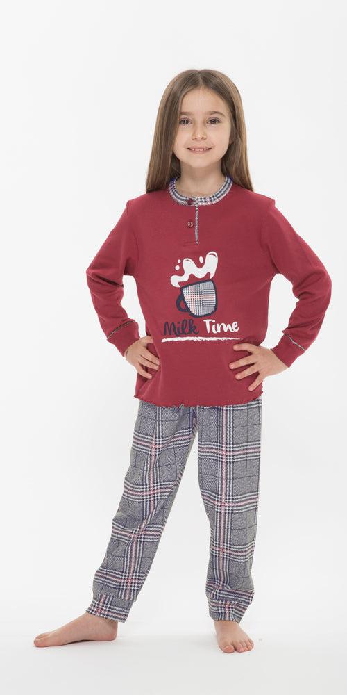 Pigiama invernale bambina interlock Gary Famiglia Q20017 - Caos Intimo Donna - Uomo - Bambini - Casa - Gary