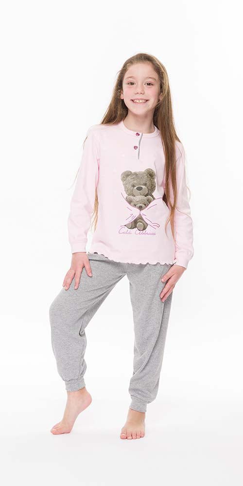 Pigiama invernale bambina interlock Gary S20003 - Caos Intimo Donna - Uomo - Bambini - Casa - Gary