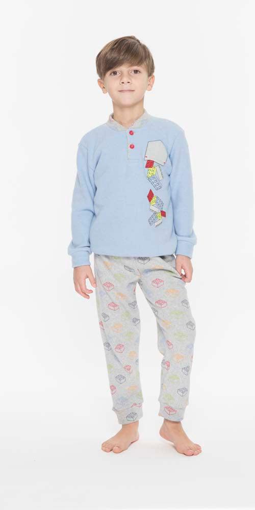 Pigiama invernale bambino punto Milano Gary Q20086 - Caos Intimo Donna - Uomo - Bambini - Casa - Gary
