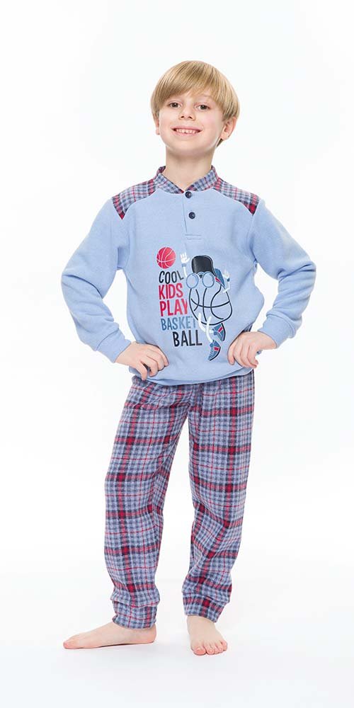 Pigiama invernale bambino punto Milano Gary S20081 - Caos Intimo Donna - Uomo - Bambini - Casa - Gary