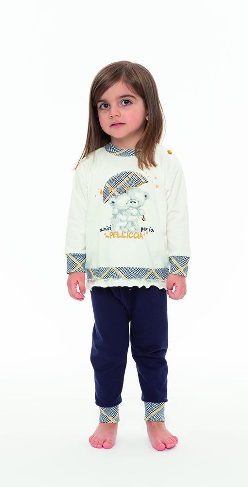 Pigiama invernale Neonata apertura spalla felpa Gary N10021 - Caos Intimo Donna - Uomo - Bambini - Casa - Gary