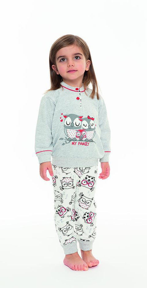 Pigiama invernale Neonata serafino con due bottoni felpa Gary N10020 - Caos Intimo Donna - Uomo - Bambini - Casa - Gary