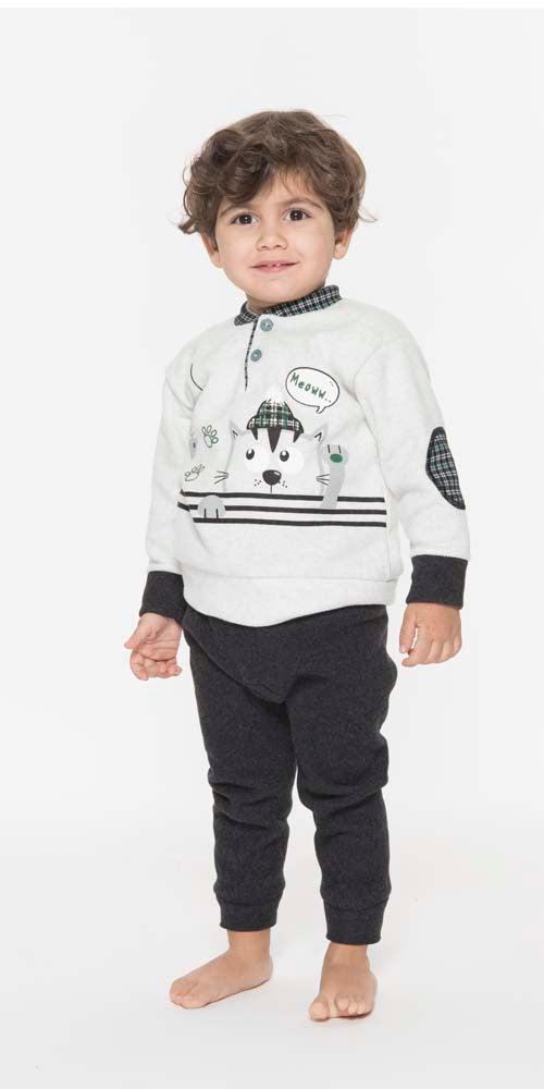 Pigiama invernale neonato bambino Gary in punto Milano Q10055 - Caos Intimo Donna - Uomo - Bambini - Casa - Gary