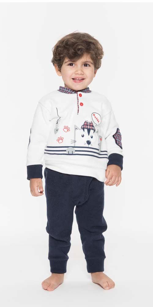 Pigiama invernale neonato bambino Gary in punto Milano Q10055 - Caos Intimo Donna - Uomo - Bambini - Casa - Gary