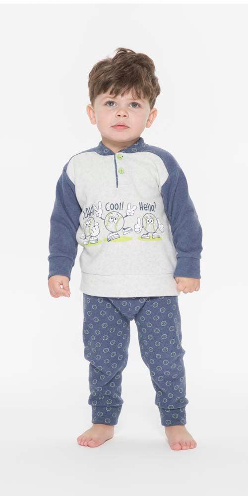 Pigiama invernale neonato bambino Gary in punto Milano Q10058 - Caos Intimo Donna - Uomo - Bambini - Casa - Gary