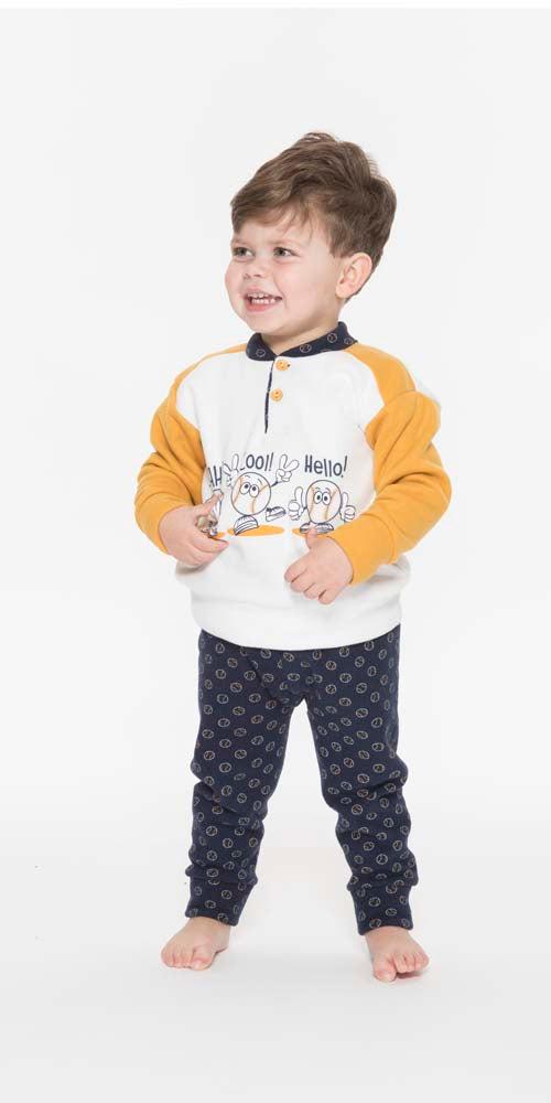 Pigiama invernale neonato bambino Gary in punto Milano Q10058 - Caos Intimo Donna - Uomo - Bambini - Casa - Gary