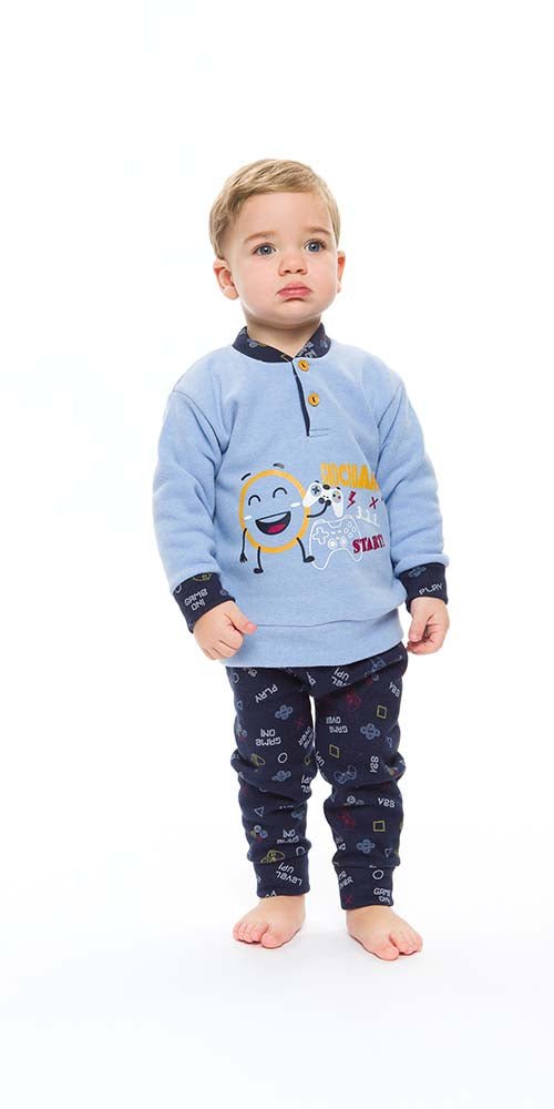 Pigiama invernale neonato bambino Gary in punto Milano S10057 - Caos Intimo Donna - Uomo - Bambini - Casa - Gary