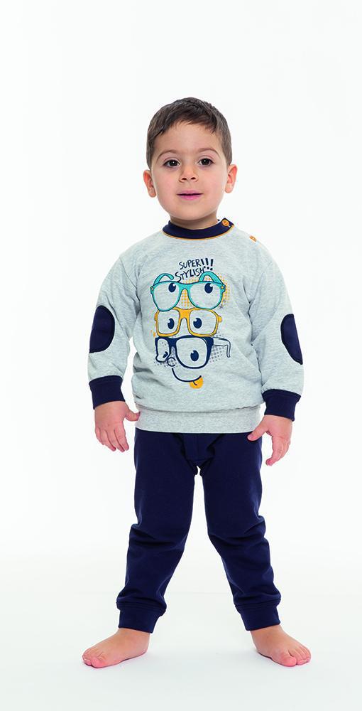 Pigiama invernale Neonato con apertura spalla felpa Gary N10034 - Caos Intimo Donna - Uomo - Bambini - Casa - Gary