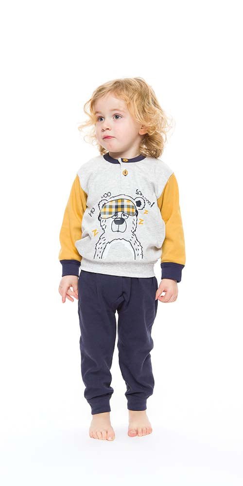 Pigiama invernale Neonato interlock serafino con due bottoni Gary S10011 - Caos Intimo Donna - Uomo - Bambini - Casa - Gary