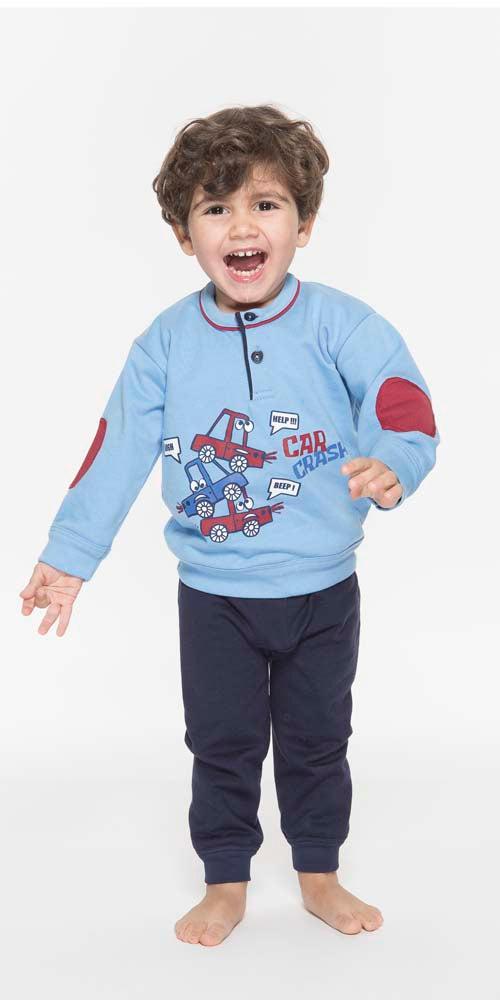 Pigiama invernale Neonato serafino con due bottoni felpa Gary Q10032 - Caos Intimo Donna - Uomo - Bambini - Casa - Gary
