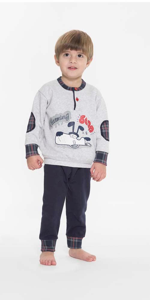 Pigiama invernale Neonato serafino con due bottoni felpa Gary Q10034 - Caos Intimo Donna - Uomo - Bambini - Casa - Gary