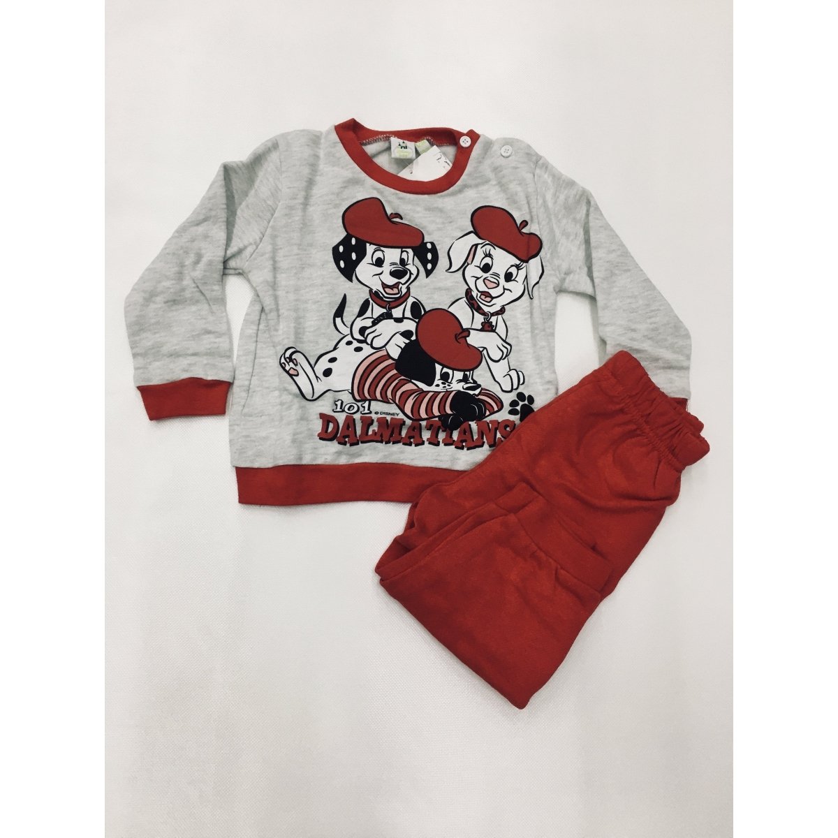 Pigiama neonata felpato Dalmatians Disney baby 26817 - Caos Intimo Donna - Uomo - Bambini - Casa - Disney
