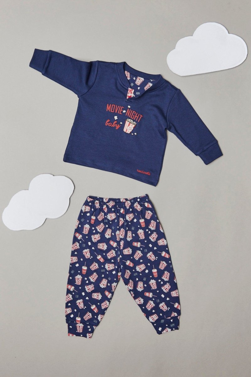 Pigiama neonato interlock Noidinotte FT663 Baby Pop Corn - Caos Intimo Donna - Uomo - Bambini - Casa - Noidinotte