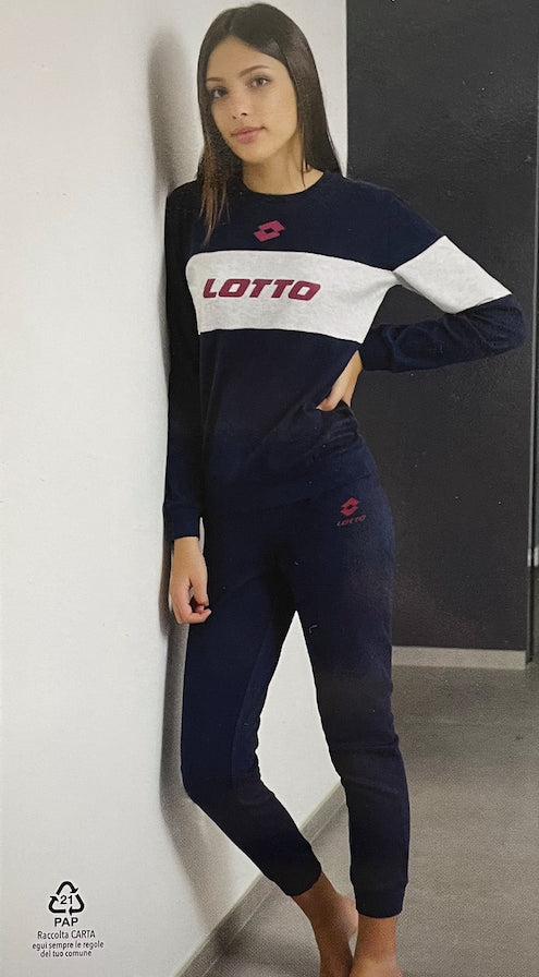 Pigiama ragazza interlock Lotto LP2061 - Caos Intimo Donna - Uomo - Bambini - Casa - Lotto