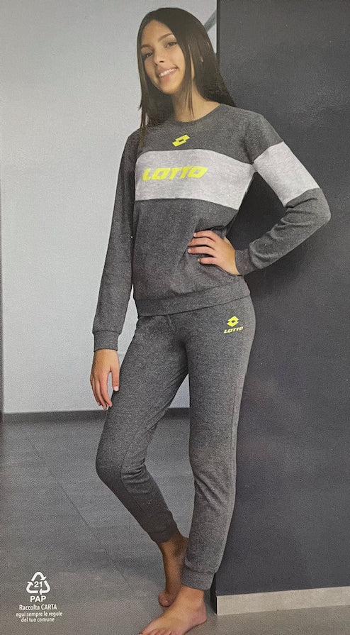 Pigiama ragazza interlock Lotto LP2061 - Caos Intimo Donna - Uomo - Bambini - Casa - Lotto