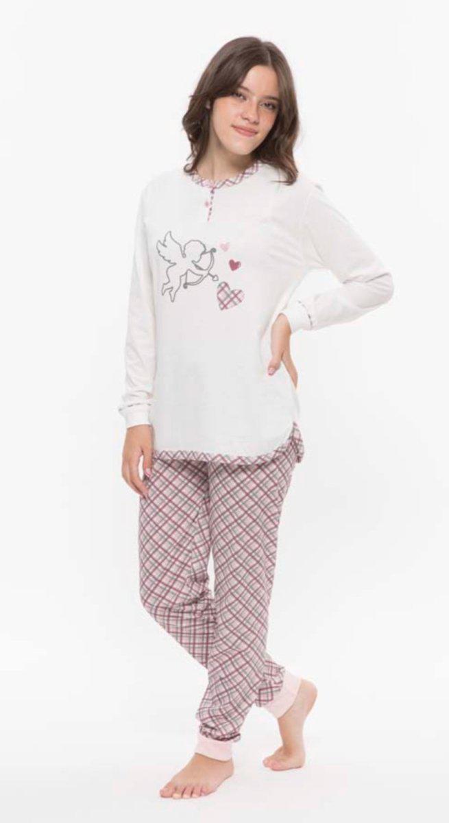 Pigiama serafino ragazza jersey puro cotone Gary R40013 - Caos Intimo Donna - Uomo - Bambini - Casa - Gary