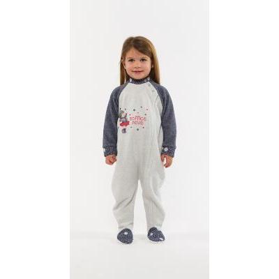 Pigiama tutone invernale neonata bambina Gary in punto Milano H10049 - Caos Intimo Donna - Uomo - Bambini - Casa - Gary