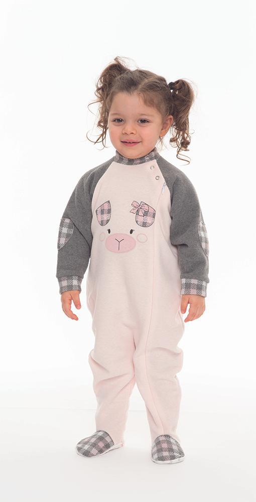 Pigiama tutone invernale neonata bambina Gary in punto Milano N10050 - Caos Intimo Donna - Uomo - Bambini - Casa - Gary