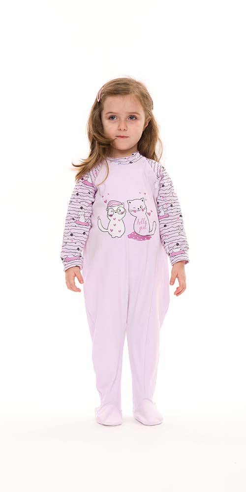 Pigiama tutone invernale neonata bambina Gary interlock S10007 - Caos Intimo Donna - Uomo - Bambini - Casa - Gary