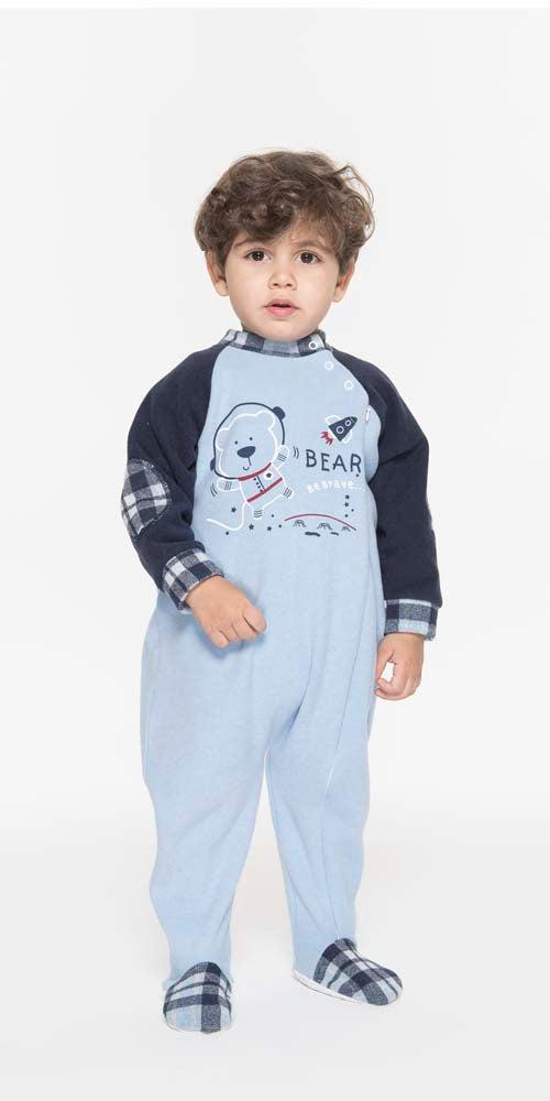 Pigiama tutone invernale neonato bambino Gary in punto Milano Q10067 - Caos Intimo Donna - Uomo - Bambini - Casa - Gary