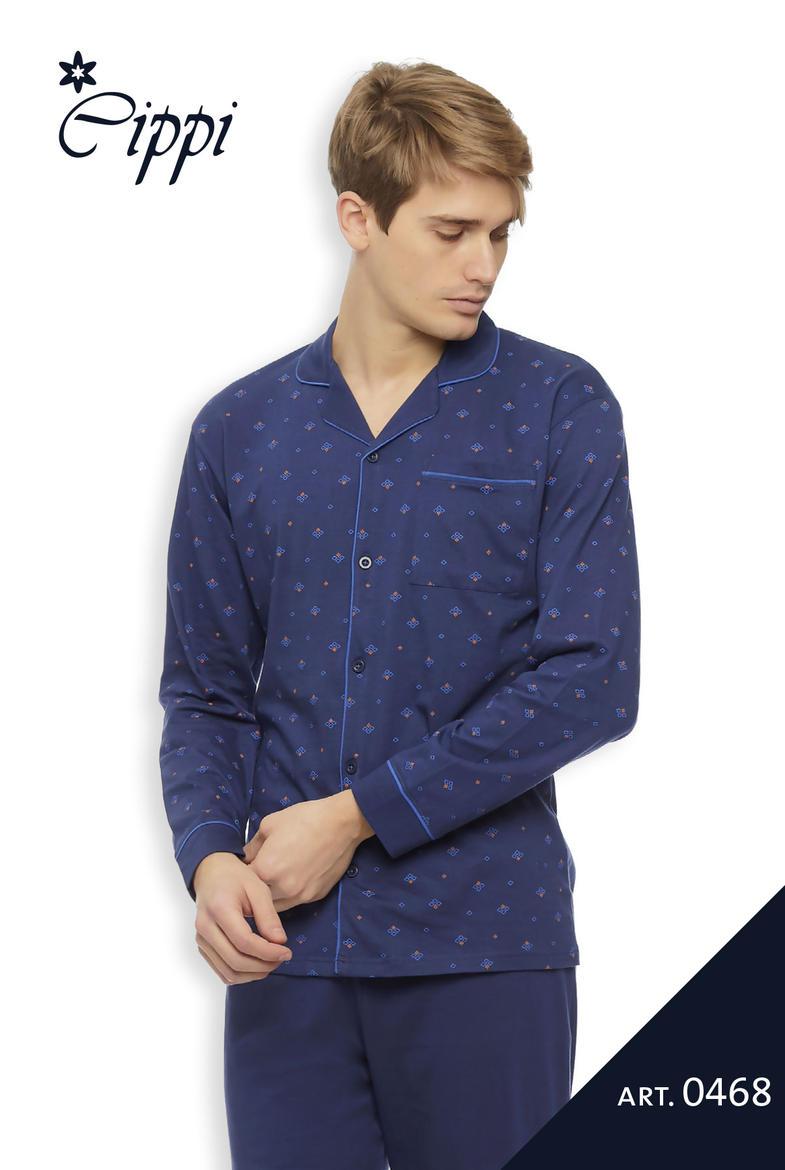 Pigiama uomo aperto calibrato puro cotone Cippi 0468 - Caos Intimo Donna - Uomo - Bambini - Casa - Cippi