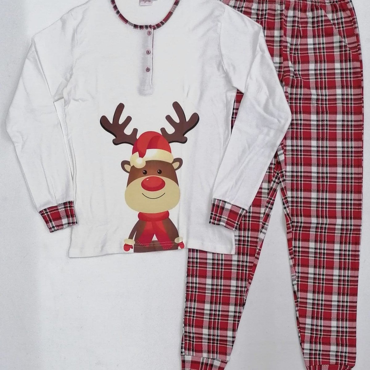 Pigiama Uomo caldo cotone Preziosa interlock Christmas unisex 016U - Caos Intimo Donna - Uomo - Bambini - Casa - Preziosa