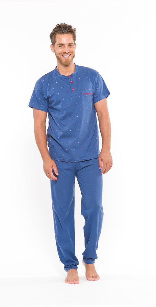 Pigiama uomo Gary calibrato uomo cotone mezza manica L60022 - Caos Intimo Donna - Uomo - Bambini - Casa - Gary