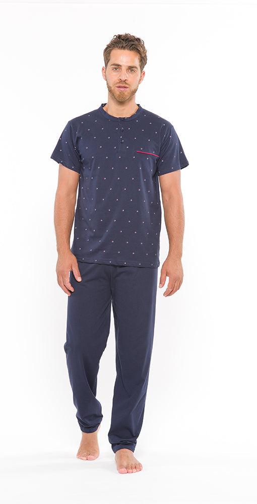 Pigiama uomo Gary calibrato uomo cotone mezza manica L60022 - Caos Intimo Donna - Uomo - Bambini - Casa - Gary