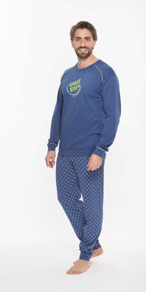 Pigiama uomo girocollo invernale interlock Gary Q60015 - Caos Intimo Donna - Uomo - Bambini - Casa - Gary
