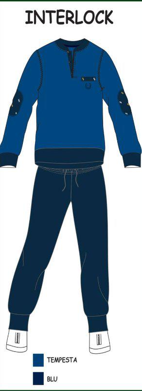 Pigiama uomo interlock caldo cotone GMV Gian Marco Venturi 89302 - Caos Intimo Donna - Uomo - Bambini - Casa - Gmv