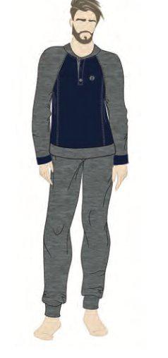 Pigiama uomo Nottingham pile PG41881 - Caos Intimo Donna - Uomo - Bambini - Casa - Nottingham