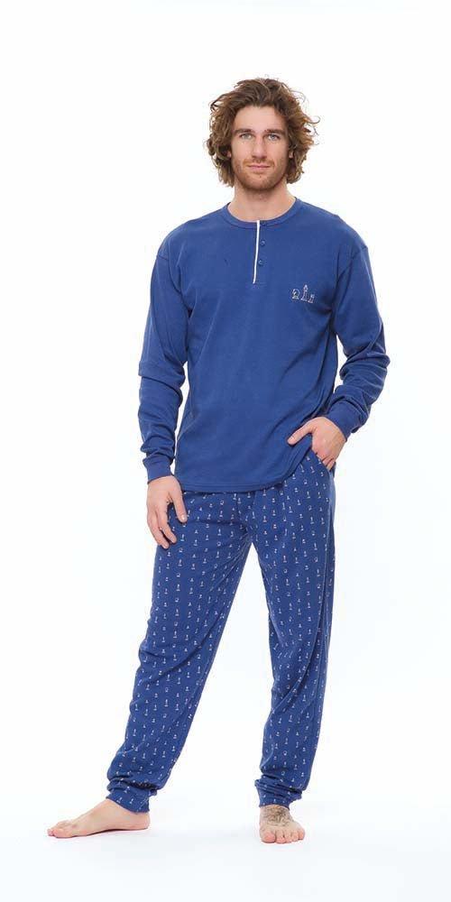 Pigiama uomo serafino invernale interlock Gary S60026 - Caos Intimo Donna - Uomo - Bambini - Casa - Gary