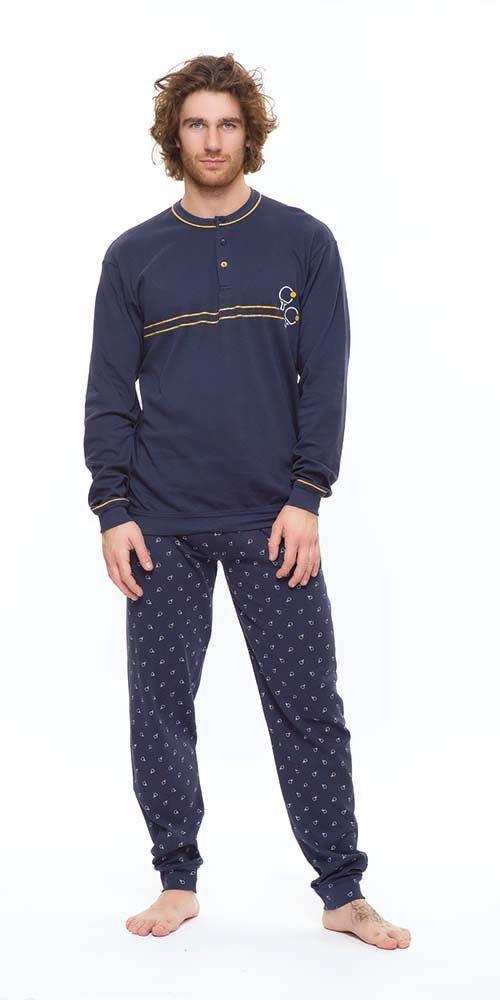 Pigiama uomo serafino invernale interlock Gary S60036 - Caos Intimo Donna - Uomo - Bambini - Casa - Gary
